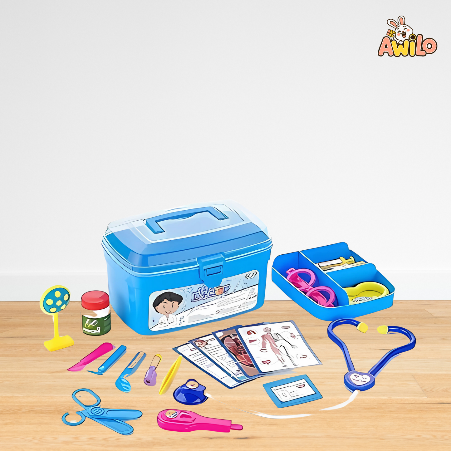 Doctor Kit Play Set – 20 Pcs Premium Medical Toy for Kids (Age 3+) - Awilo