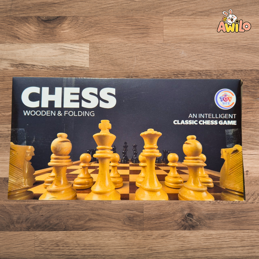 Wooden Foldable Chess Set with Storage - Awilo