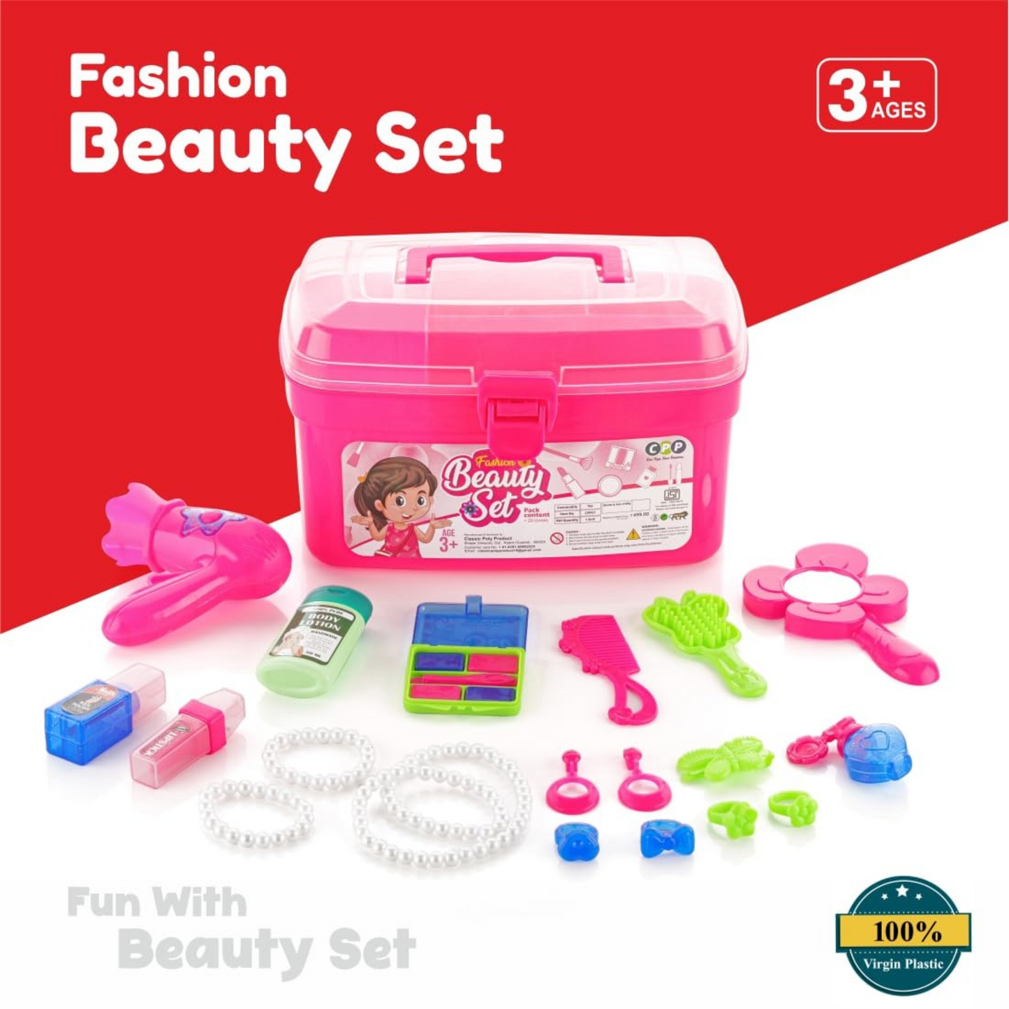Kids Makeup & Hair Styling Kit for Girls - Awilo