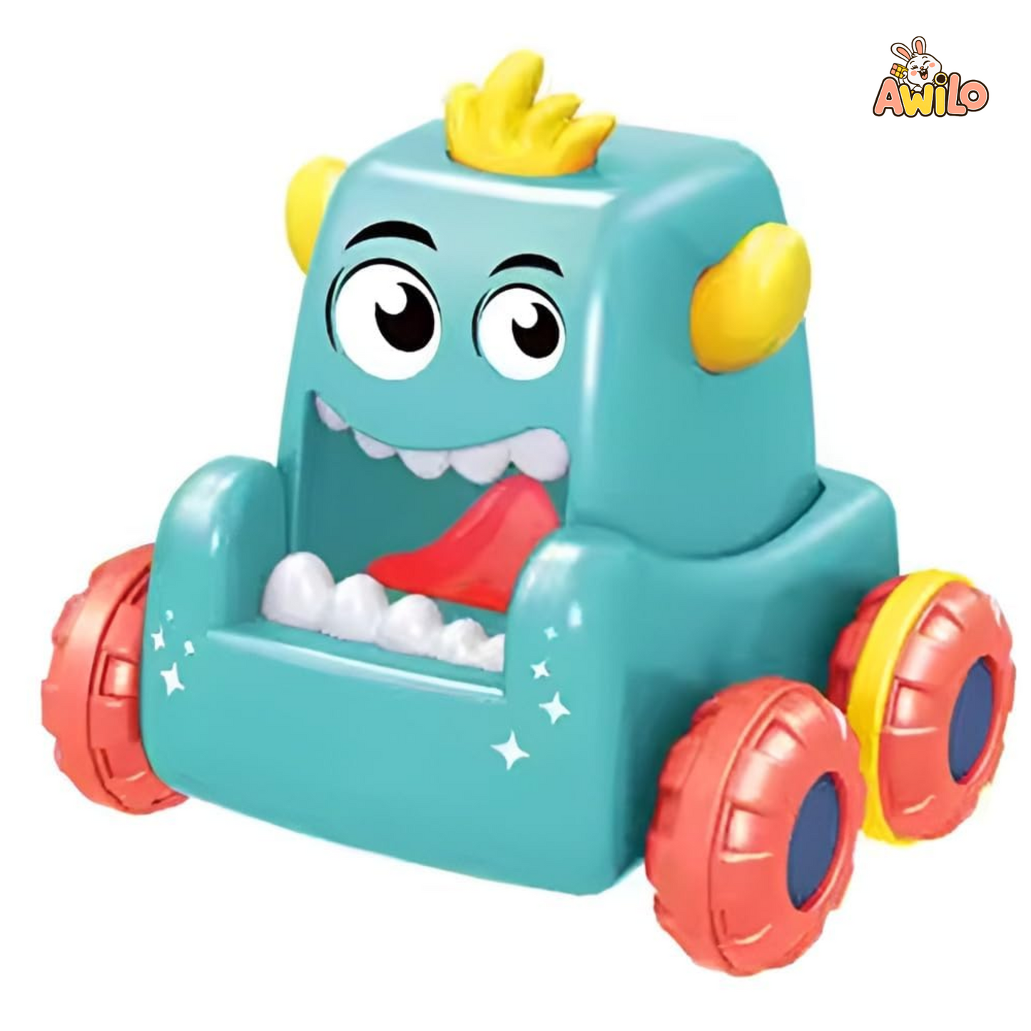 Funny Monster Press & Go Car Toy - Awilo