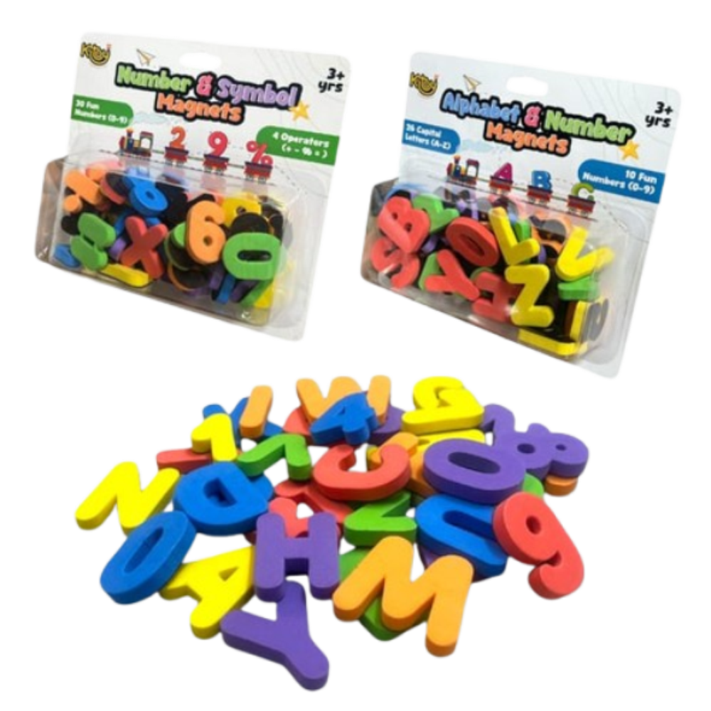 Magnetic Numbers & Symbols Set - Awilo