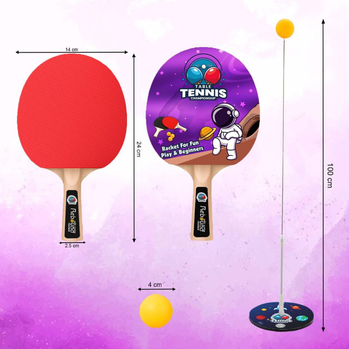 Table Tennis Rebound Trainer – Indoor & Outdoor Game for Kids & Adults - Awilo