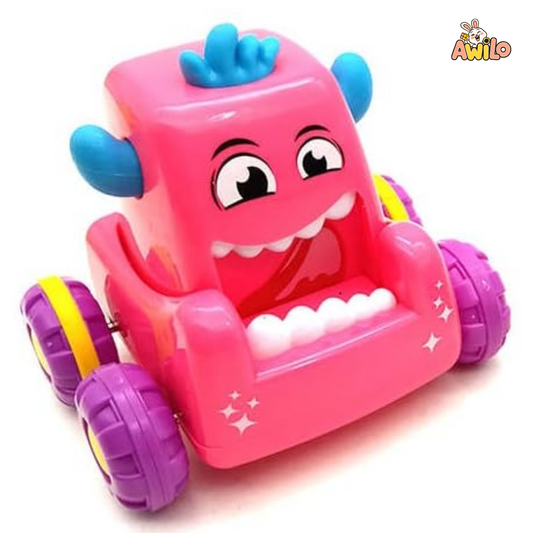 Funny Monster Press & Go Car Toy - Awilo