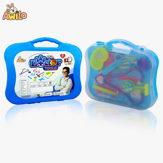 Doctor Kit Toy Set for Kids with Foldable Suitcase - Awilo