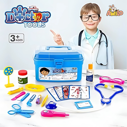 Doctor Kit Play Set – 20 Pcs Premium Medical Toy for Kids (Age 3+) - Awilo