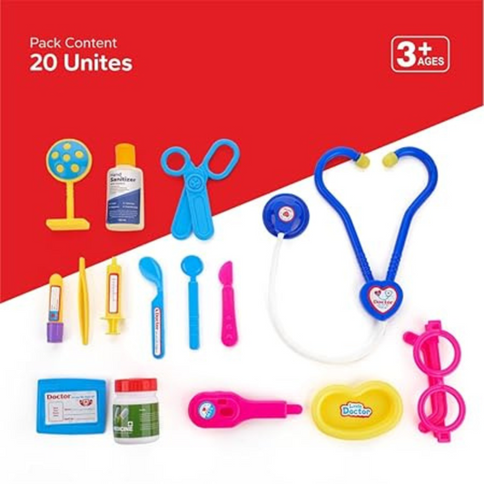 Doctor Kit Play Set – 20 Pcs Premium Medical Toy for Kids (Age 3+) - Awilo