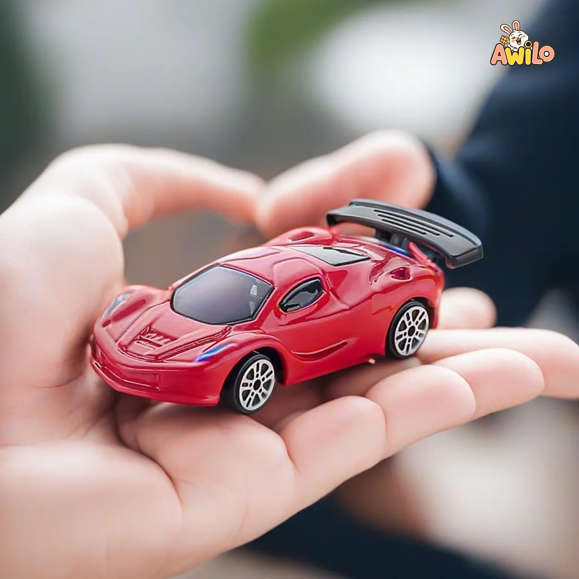 Die-Cast Racing Car Set – 4 Pcs, Free Wheel, Unbreakable, Multicolor - Awilo