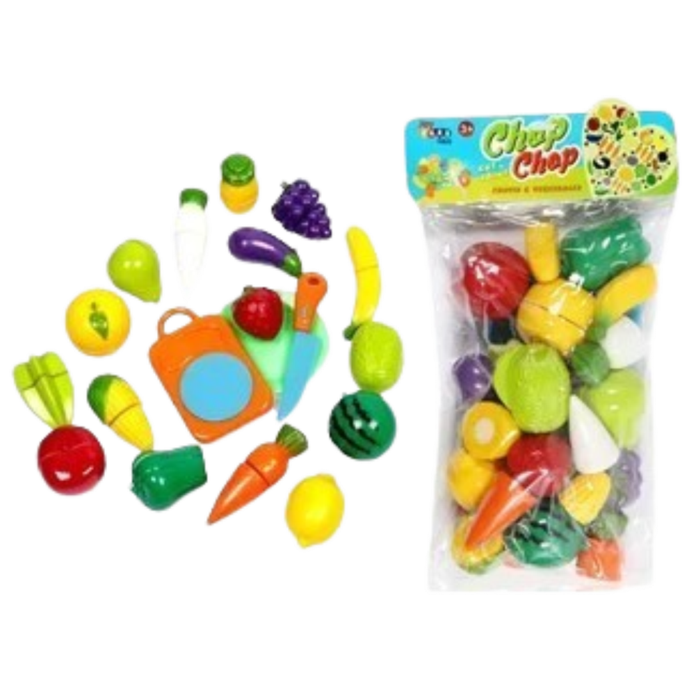Chop Chop Fruit & Veg Play Set for Kids - Awilo