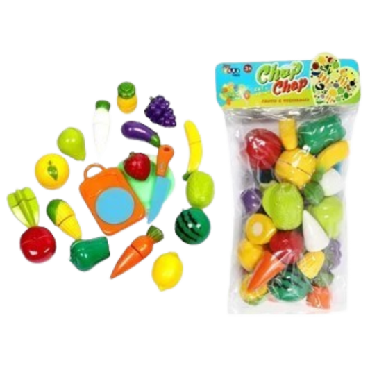 Chop Chop Fruit & Veg Play Set for Kids - Awilo