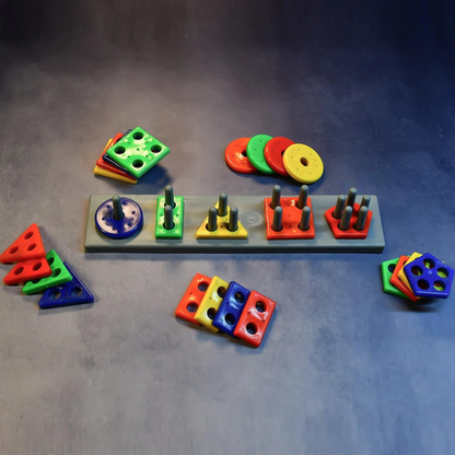 Colorful Geometric Shape Stacking Toy for Kids - Awilo