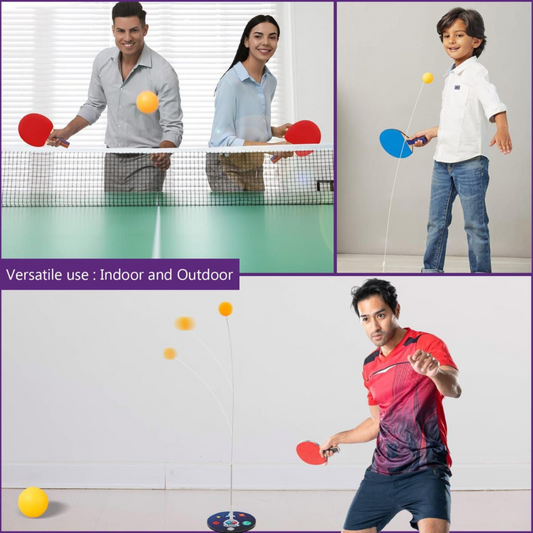 Table Tennis Rebound Trainer – Indoor & Outdoor Game for Kids & Adults - Awilo