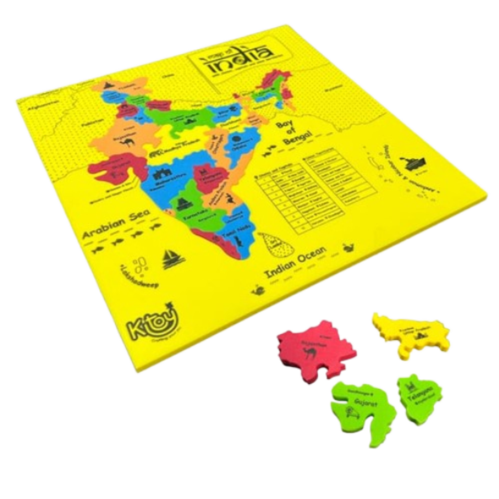 India Map Puzzle for Kids - Awilo