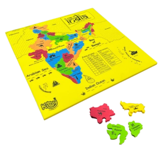 India Map Puzzle for Kids - Awilo