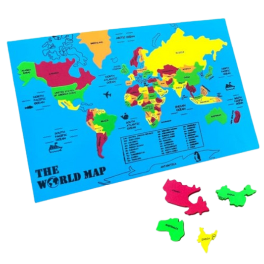 World Map Puzzle for Kids - Awilo